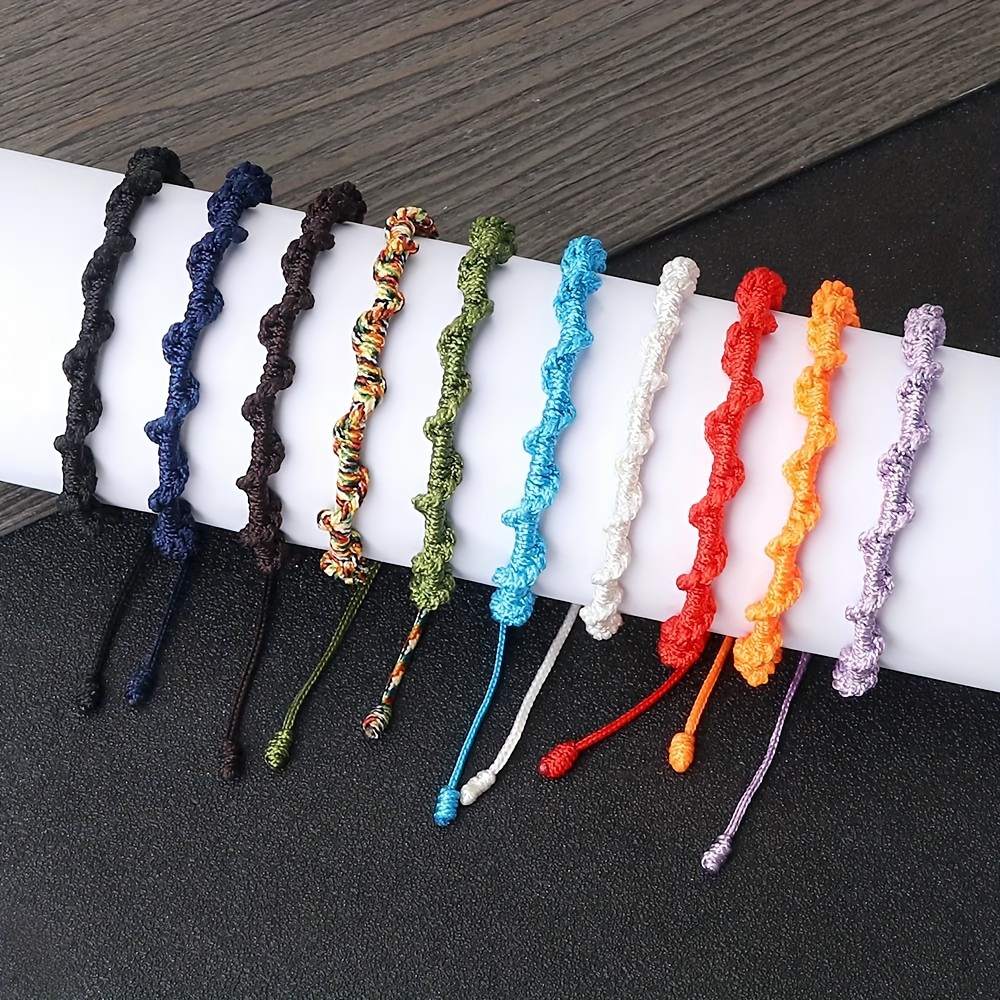 Colorful Weaving Bracelet Adjustable Skylark Knot Lucky Charm